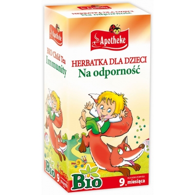 HERBATKA DLA DZIECI - DZIKA RÓŻA I ROKITNIK BIO (20 x 1,5 g) 30 g - APOTHEKE