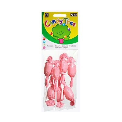 LIZAKI OKRĄGŁE O SMAKU MALINOWYM BEZGLUTENOWE BIO (7 x 10 g) 70 g - CANDY TREE