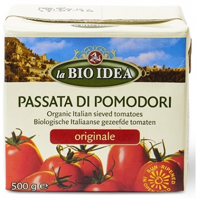 PRZECIER POMIDOROWY PASSATA BIO 500 ml (KARTON) - LA BIO IDEA