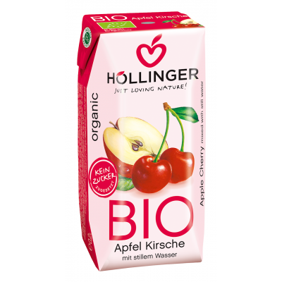 NAPÓJ JABŁKOWO - WIŚNIOWY BIO 200 ml - HOLLINGER